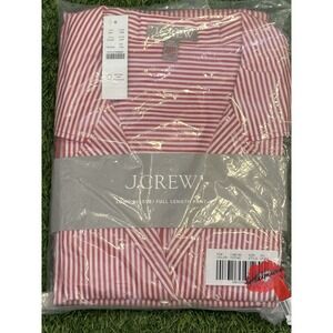 J Crew Pajamas Womens XXL Red White Striped Long‎ Sleeve Pants CF407 NWT Wrapped